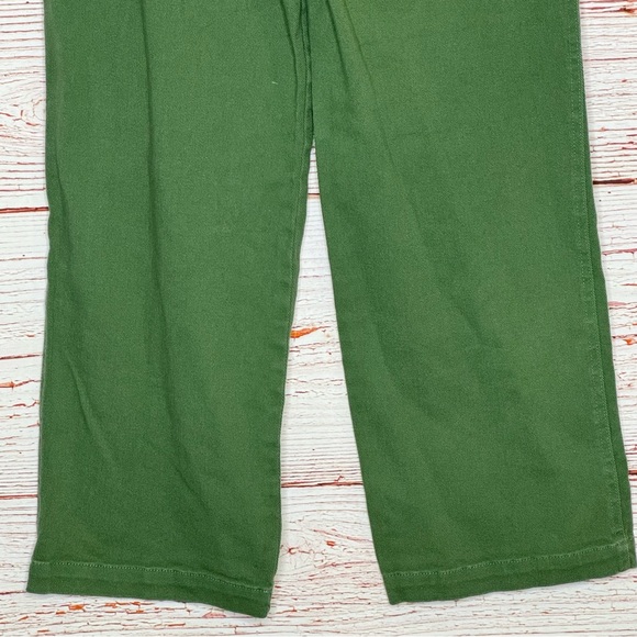 Lulus Dillon Olive Green Self-Tie Cropped Jeans Sz 25 - Picture 12 of 15
